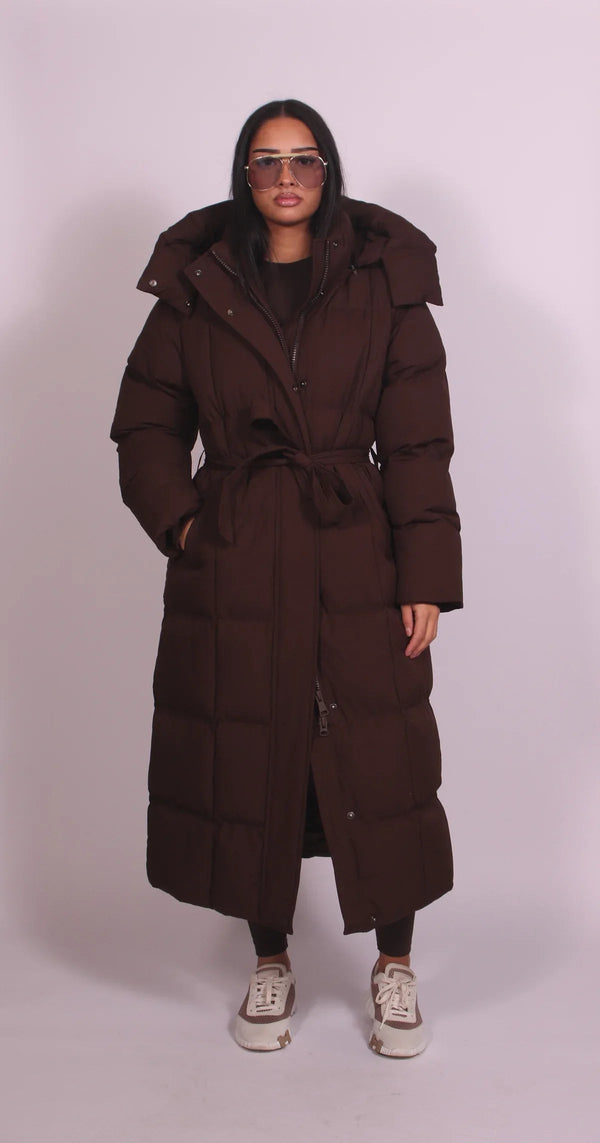 CityGuard Longline Hooded Puffer Coat